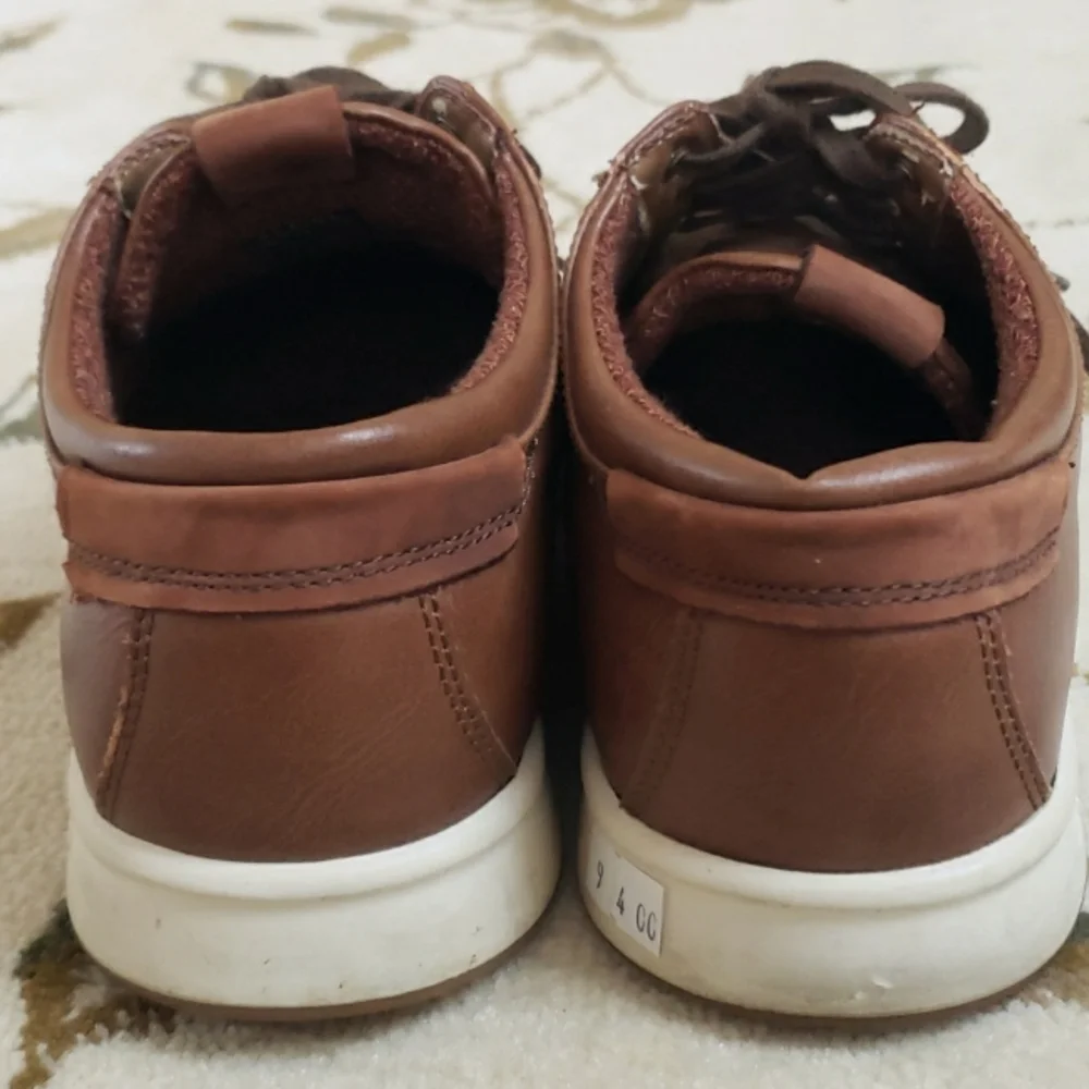 Aldo Mens Nerrawia Casual Shoes Brown Cognac Lace Up Round Toe 9.5 EUR 42.5 - Picture 10 of 16